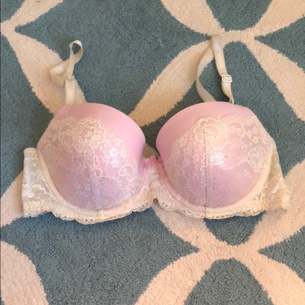 Lace Dream Angels Lined Demi Bra- VS